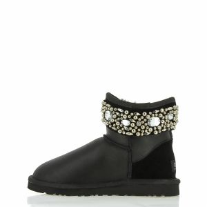 Ugg Jimmy Choo Crystal Metallic Black