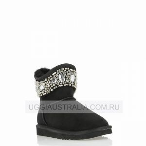 Ugg Jimmy Choo Jeweled Black