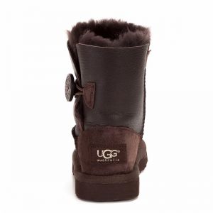 Ugg Kids Bailey Button Metallic Chocolate