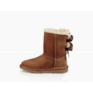 Ugg детские с бантиками Kids Bailey Bow Chestnut