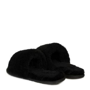 Ugg Fluff Slide Slippers BLACK