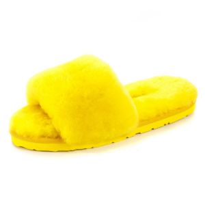 Ugg Fluff Slide Slippers YELLOW