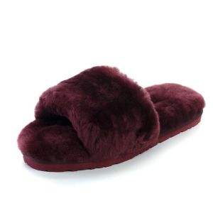 Ugg Fluff Slide Slippers DARK PURPLE