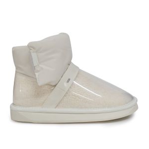 Clear Quilty Boot White