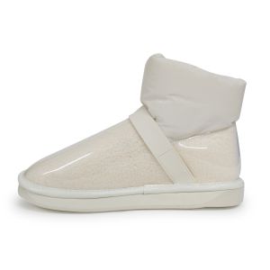 Clear Quilty Boot White