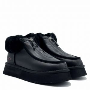 Ugg Funkette Platform Leather Black