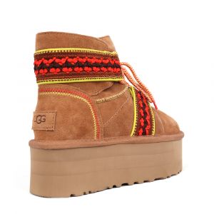 Ugg Mini Braid Platform Chestnut